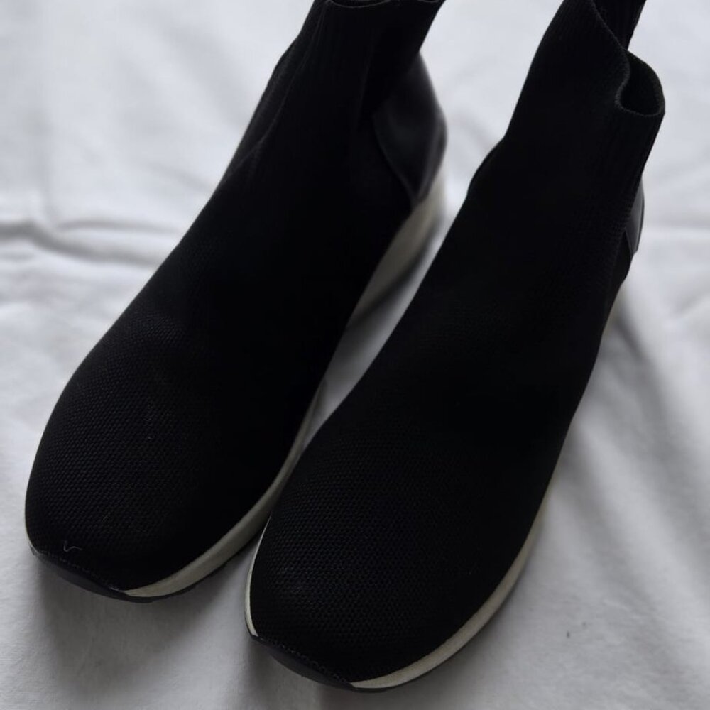 Steve Madden Black Sock Sneakers | Slip-On Knit Trainers | EU 40